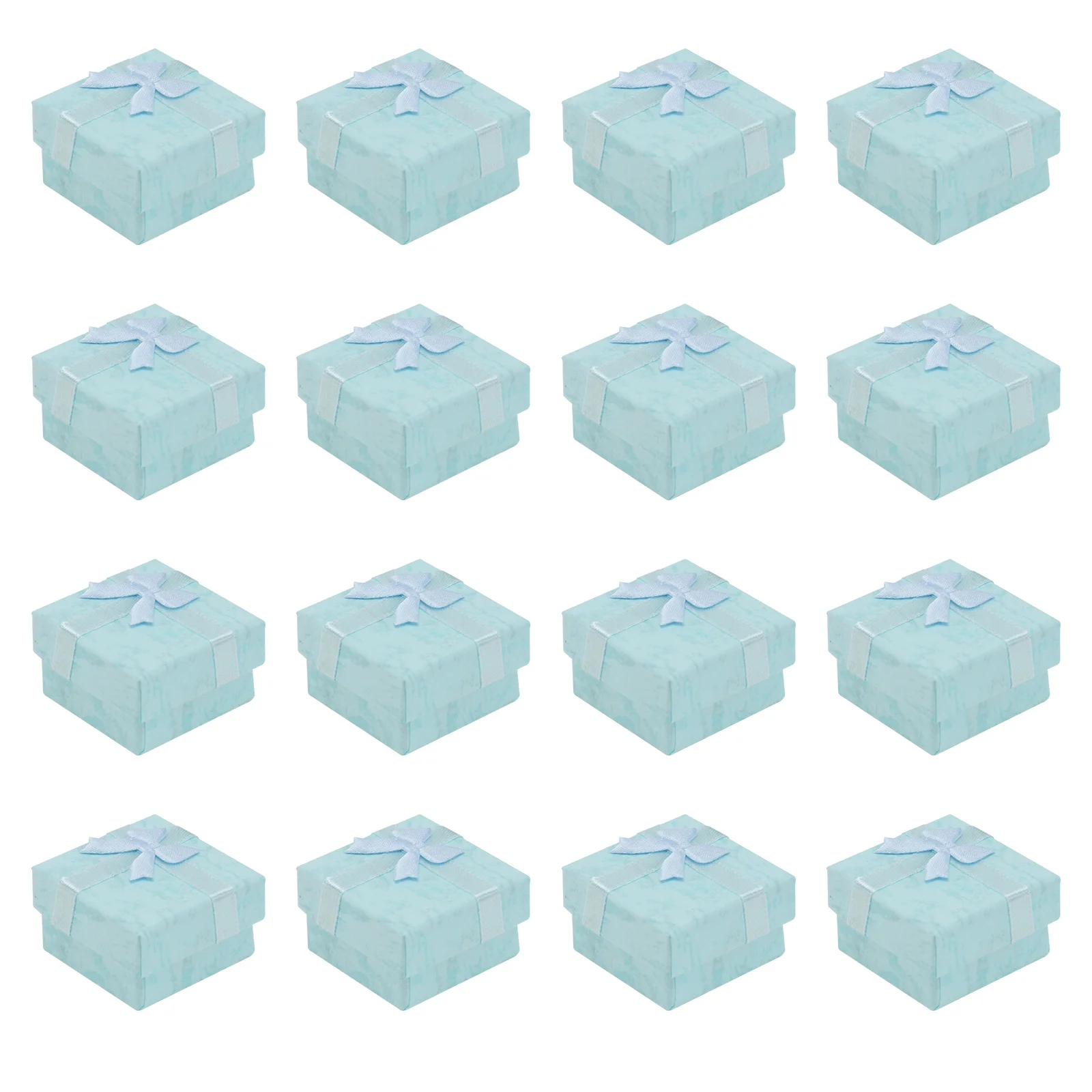 

24 Pcs Boxes Earring Holder Jewelry Organizer with Handles Shipping Red Bracelet Gift Storage Blue Empty