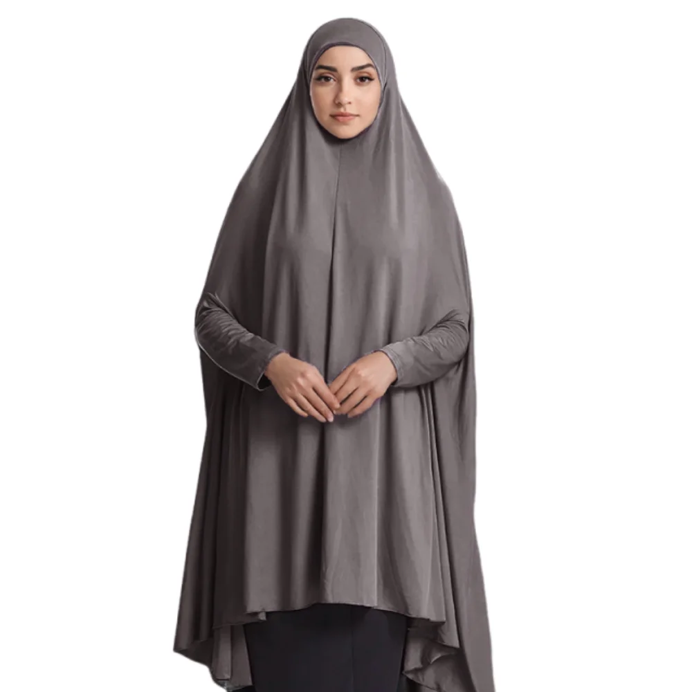 

Caftan Plain Muslim Abayas Modest Wear Elegant Full Cover Hijab Traditional Formal Islamic Dress Women