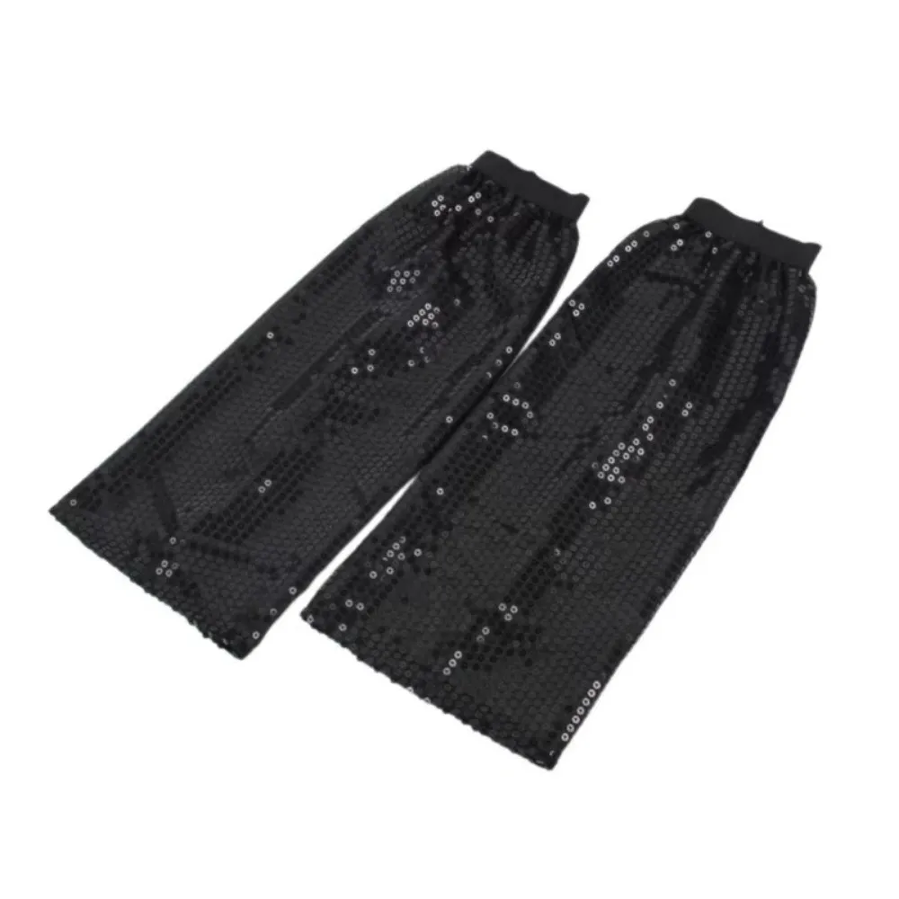 1 زوج ملابس نسائية تألق الترتر تدفئة الساق لامعة مثير التألق الساق الجوارب الجوارب الطويلة مرونة غطاء الساق حفلات الرقص