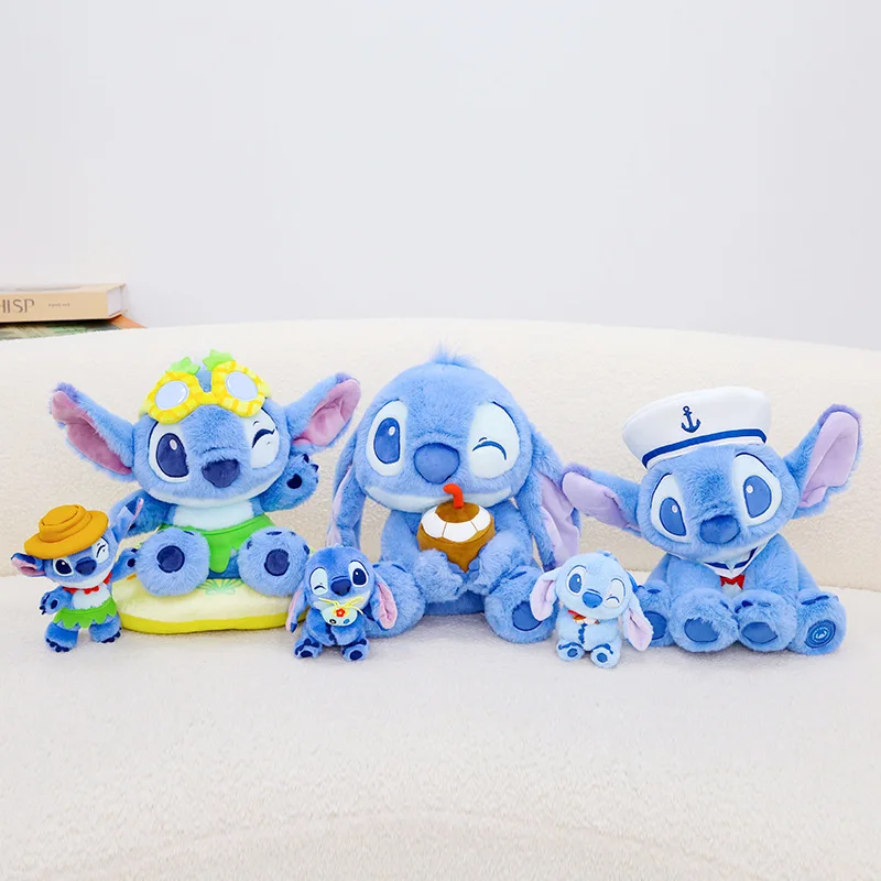 Disney Stitch Plush Doll Adorable Stitch Plushies Sailor Coconut Drink & Hawaiian Styles Bringing Disney Cuteness Holiday Gifts