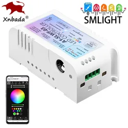 SMLIGHT WLED ESP32 Mic RGBIC Pixels LED Controller Home Assistant Control WS2812B WS2811 WS2813 WS2815 LED Strip Light DC5-24V