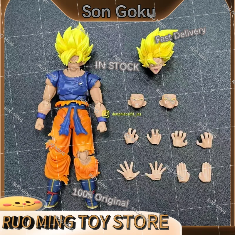 

Dragon Ball Z Demoniacal Fit Son Goku Anime Action Figure SHF Super Saiyan Son Goku Figure Model Fury Awakening Kids Toys Gifts