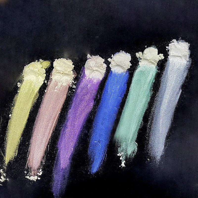 Polvo de uñas con purpurina de neón Aurora, pigmento de perlas para arte de uñas, cromo, azul, manicura holográfica