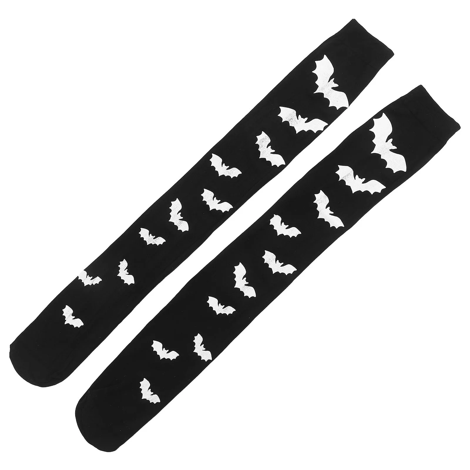 

1 пара узоров выше колена 70 см, черные для женщин, длинный костюм на Хэллоуин, вечерние гольфы на Хэллоуин, высокие носки для косплея