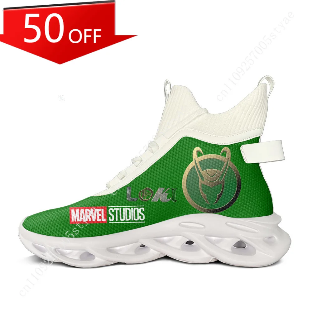 

Кроссовки Marvel Loki High Top Flats для мужчин и женщин, легкие стильные кроссовки для бега и походов