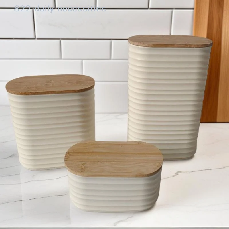 وعاء تخزين طعام خشبي فعال للمخ - مراجعة Food Storage Jars With Wooden Lids وسعره