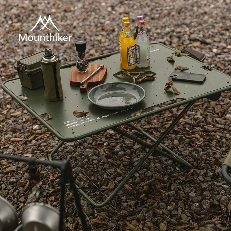 

Foldable Camping Tactical Table Portable Aluminum Alloy Table Self-driving Foldable BBQ Desk Outdoor Picnic Table