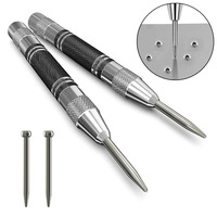Automatic Center Punch Woodworking Metal Puncher Steel Hole  Metal Drill Adjustable Spring Loaded Automatic Punch Hand Tools