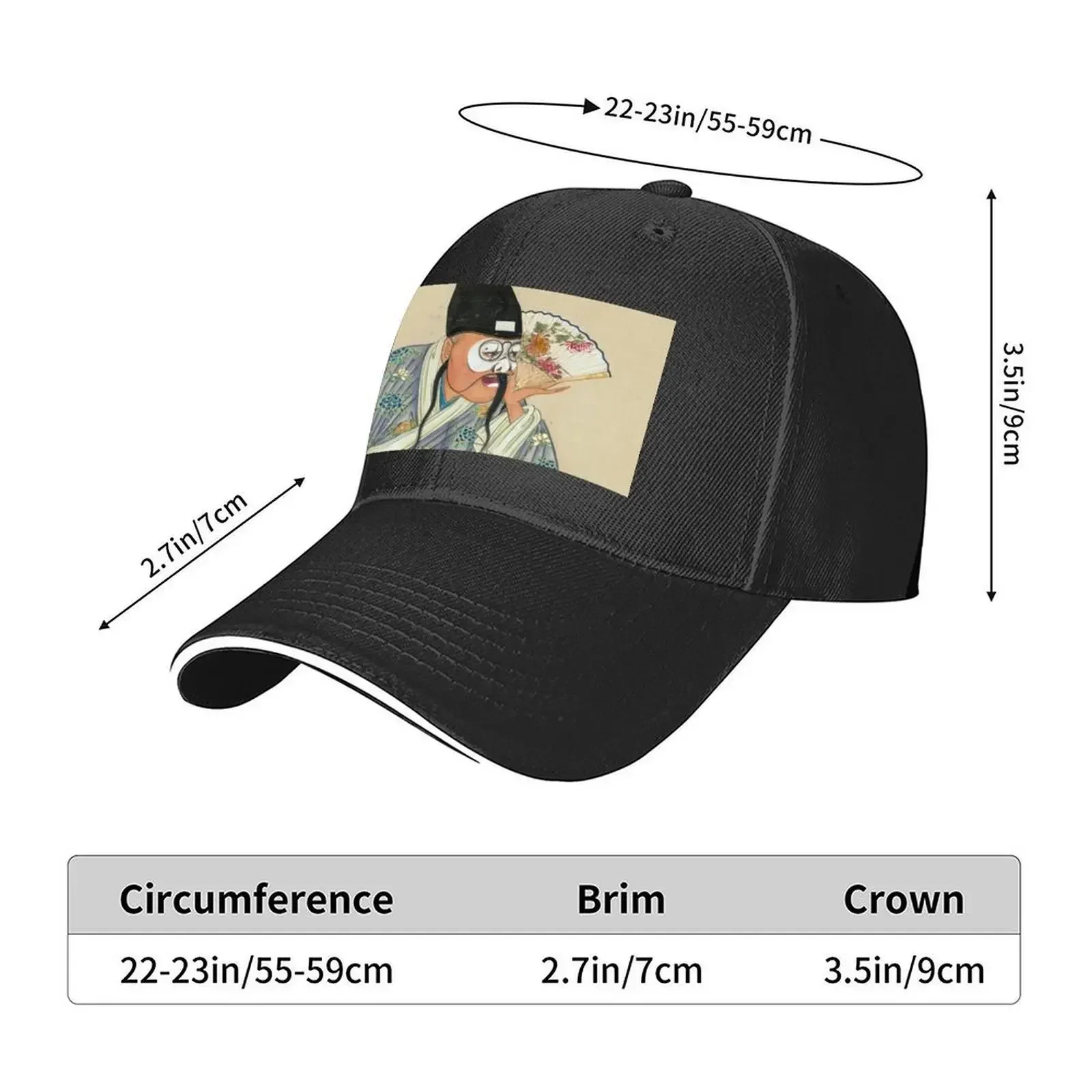 New Peking Opera Figures Baseball Cap Visor Anime Dad Hat Sunscreen Woman Men's
