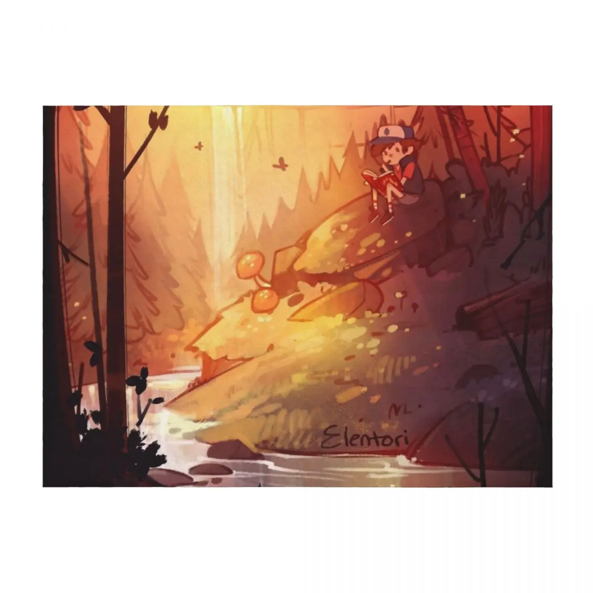 

By the Falls Throw Blanket Luxury St Bed Thermals For Travel Travel Blankets