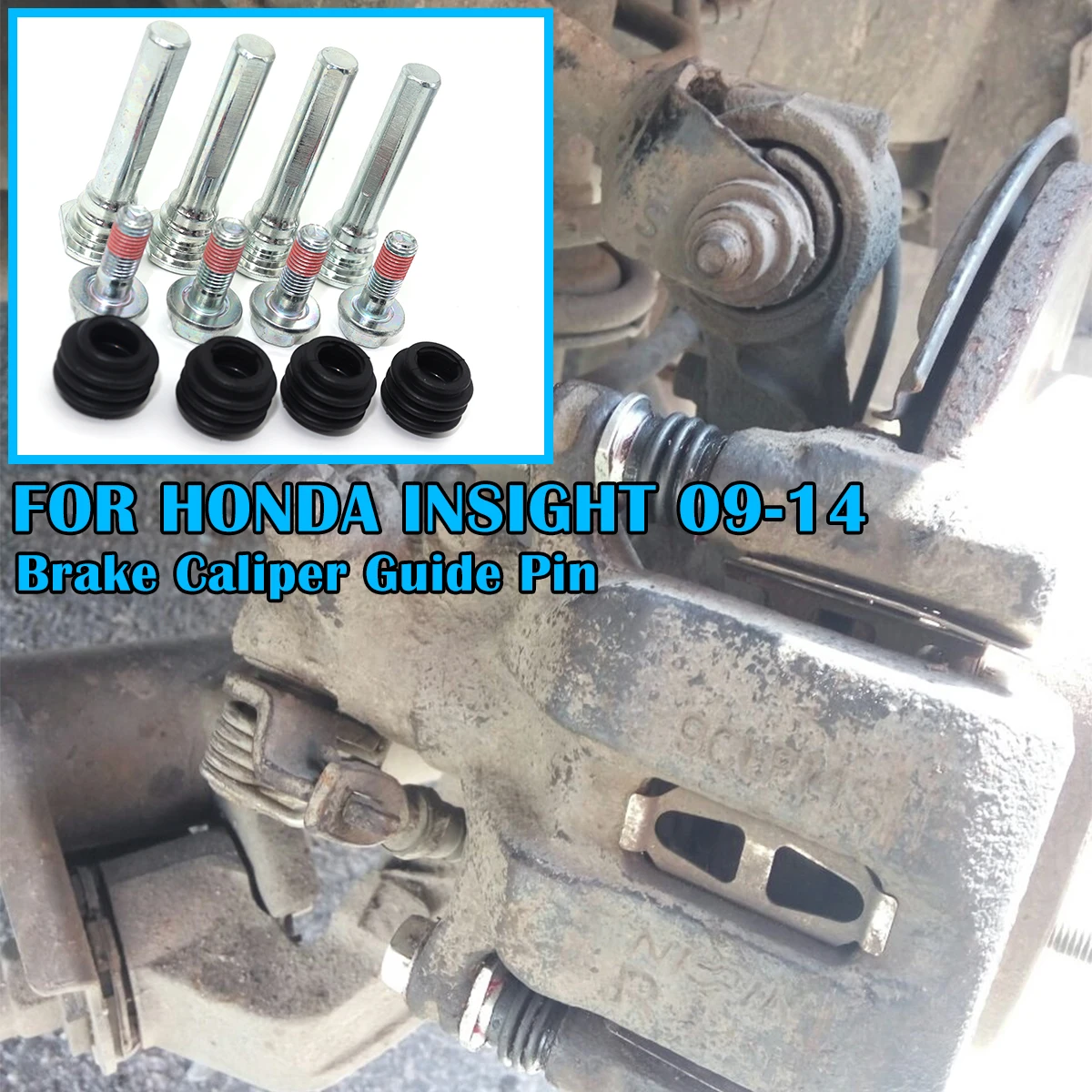 

FOR HONDA CIVIC 2.0 TYPE R EP3 01-06 Brake Caliper Cylinder Slider Guide Pin For Disc Housing Bolt Rubber Bushing Boot Seal Kit