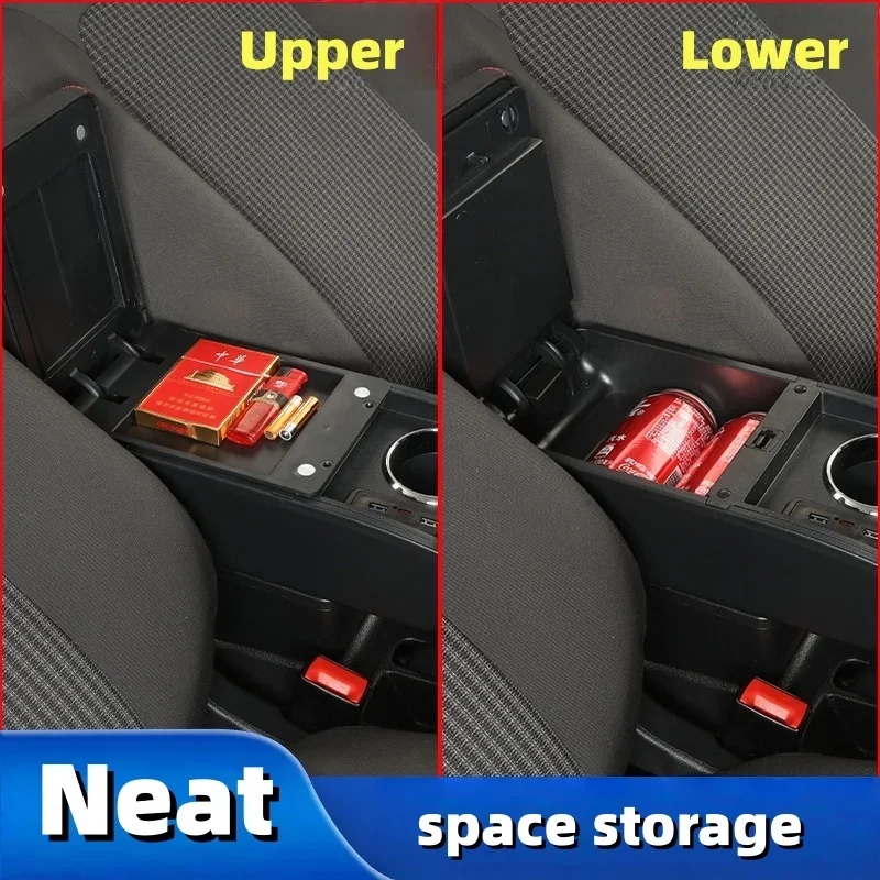 New model Car Armrest box for MAZDA 2 Armrest For MAZDA 2 Demio Central Store content Storage box with fast charging view 3