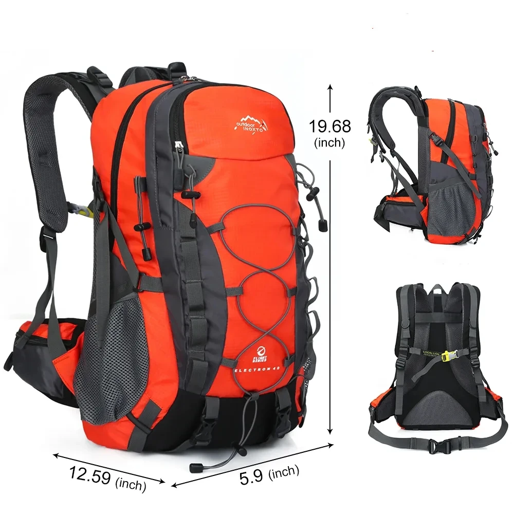 Inoxto Hiking Storage Backpack Sturdy 40l Travel Trekking Backpack Men Very Suitable for Mountaineering Hiking Camping Rucksack