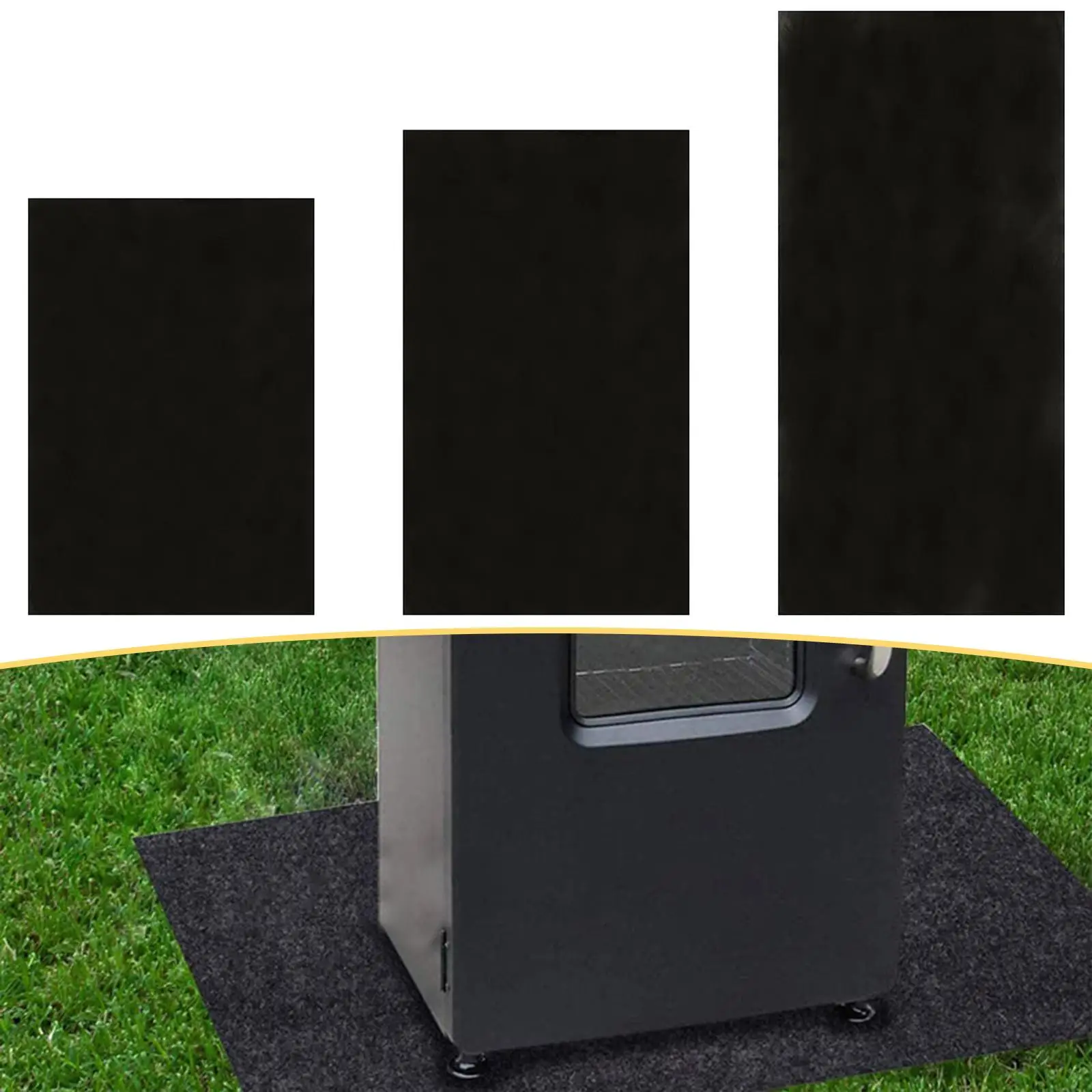 في الهواء الطلق حصيرة مقاومة للحريق حفرة النار وسادة سطح السفينة حامي ساحة الطابق المشي لمسافات طويلة الشواء #5