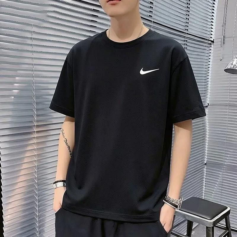 

Nike Running T-shirt Men's Round-neck Breathable Sports Clothing Casual Short-Sleeved Training Shirt DV9840-010