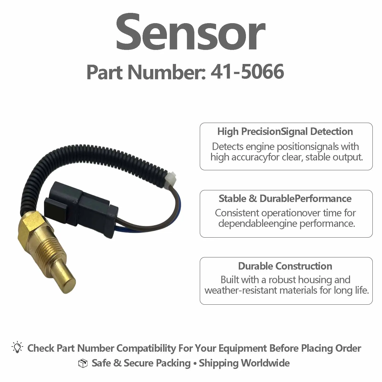 41-5066 41-5067 41-6539 416539 Water Temperature Sensor For Thermo King MD100 MD200 MD300 RD-II SB-210 SGCM SGCO SGSM Spectrum