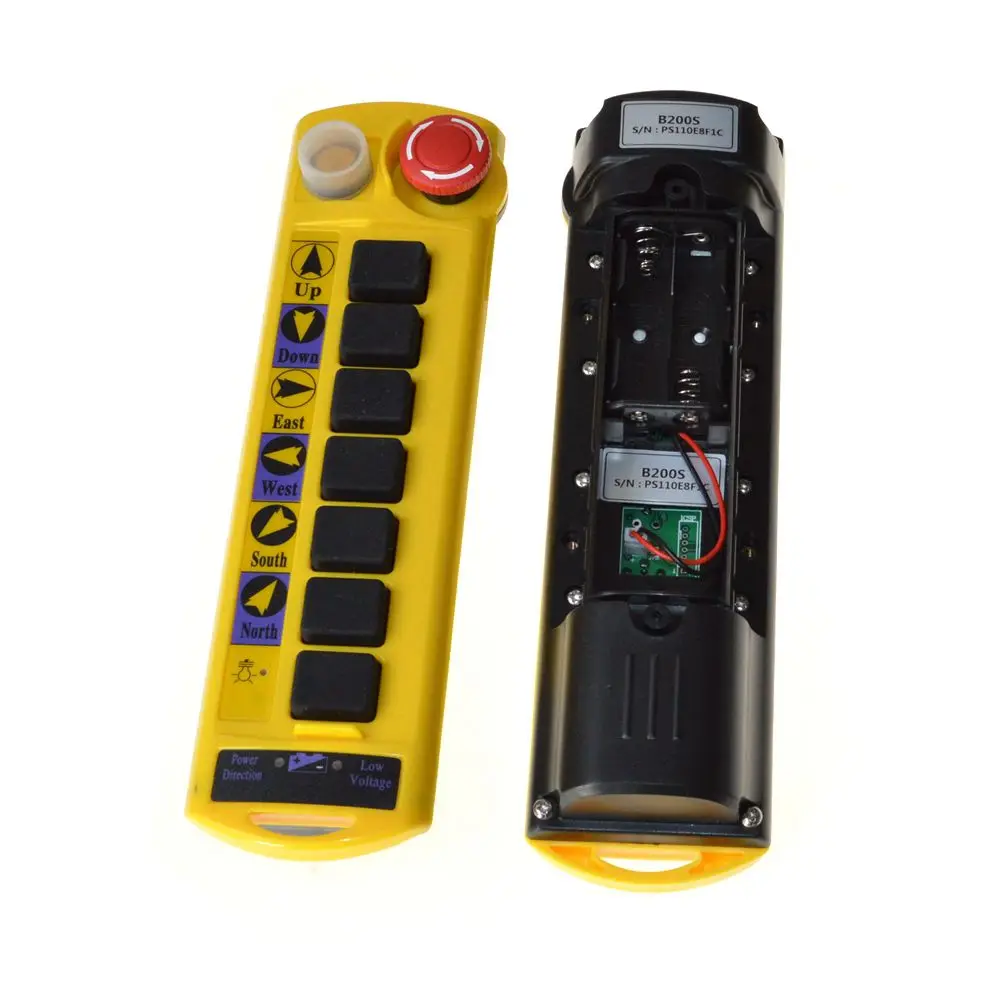 Control Hoist Crane Radio Remote Control System Controller 2 Speed 2 Transmitter 7 Channel