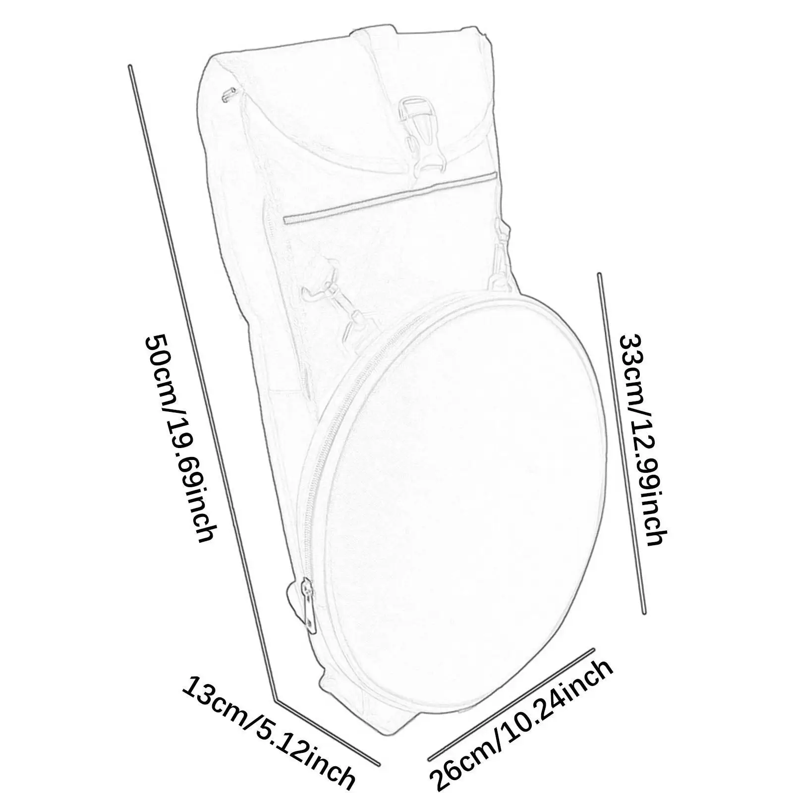 ドラムパッドバッグ ショルダーバッグ ポータブル ダムドラム収納 ドラムバッグ トレーニングバッグ用