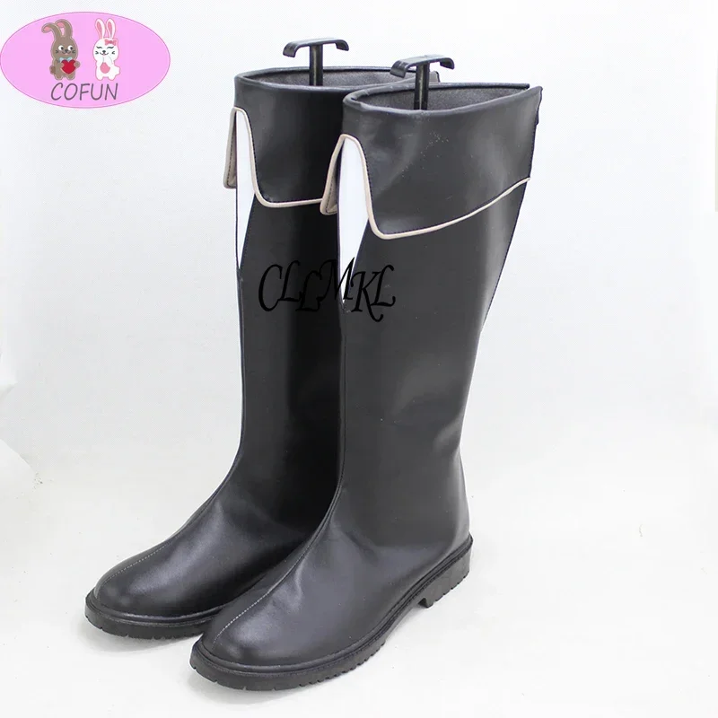 COFUN New BLACK WHITE Yami Sukehiro Cosplay Boots Anime Shoes Custom Made Men