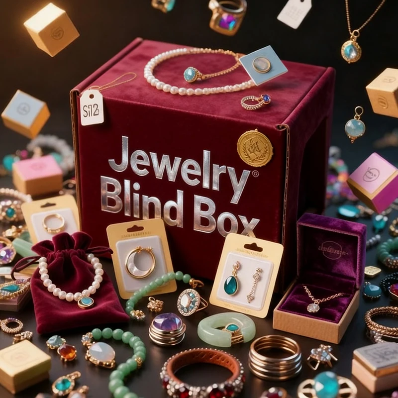 حقيبة مجوهرات مختلطة غامضة عشوائية 1 10 30 50 قطعة أو أزواج بما في ذلك أقراط وخواتم وقلائد أو أساور حزمة هدايا عشوائية #1