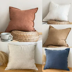 Thicken Cotton Linen Sofa Cushion Cover Decoration Throw Pillow Cover Waist Pillowcase Pillows for Sofa Bed Chair Couch Decor