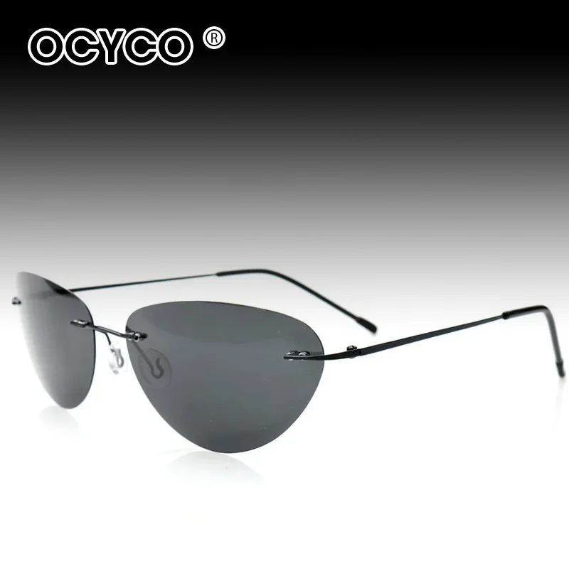 The Matrix Neo Style Polarized Sunglasses Ultralight Rimless  display picture 3