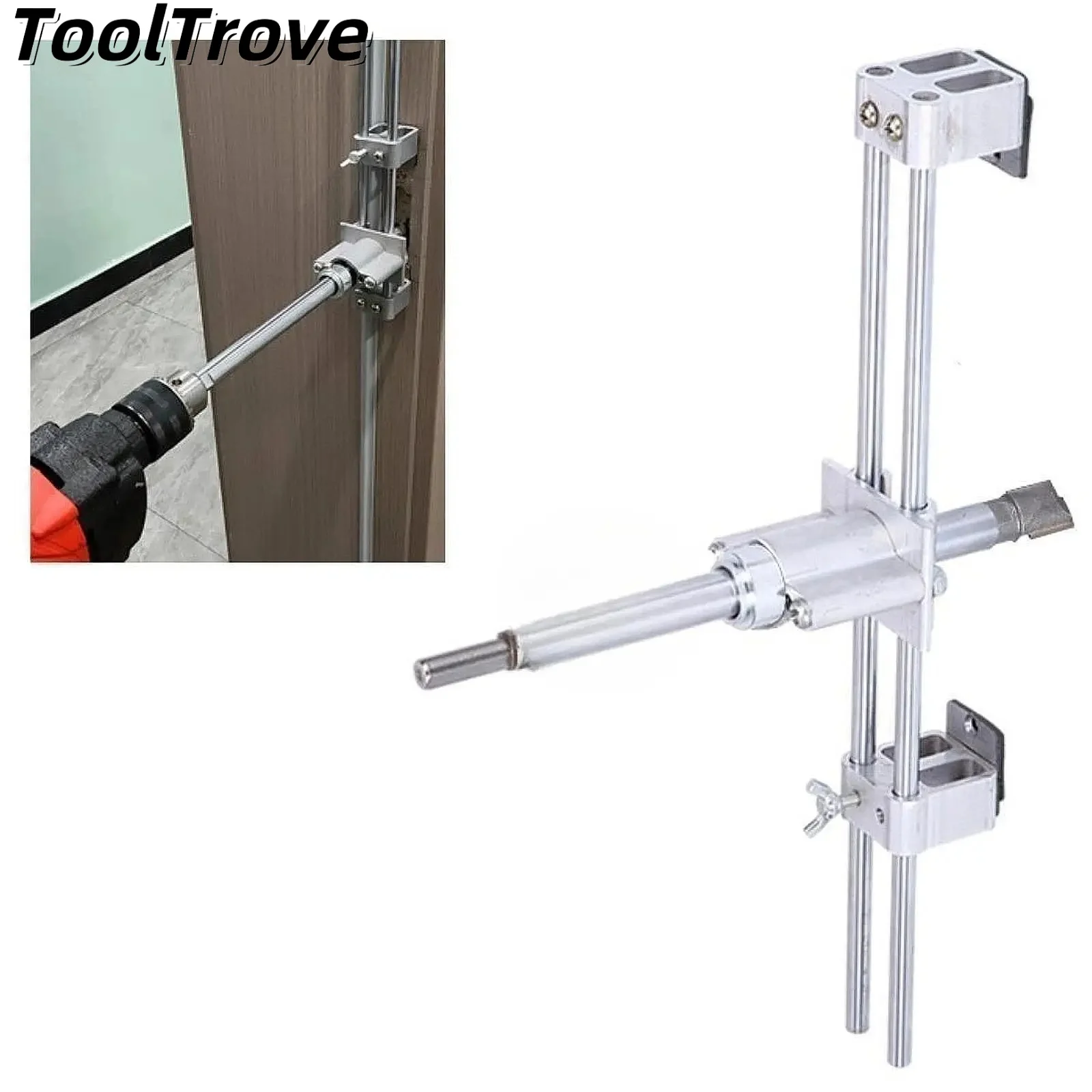 

Door Frame Latch Hole Drilling Jig - Specialized Carpentry Tool for Wooden Door Lock Hole Cutting & Lock Installation