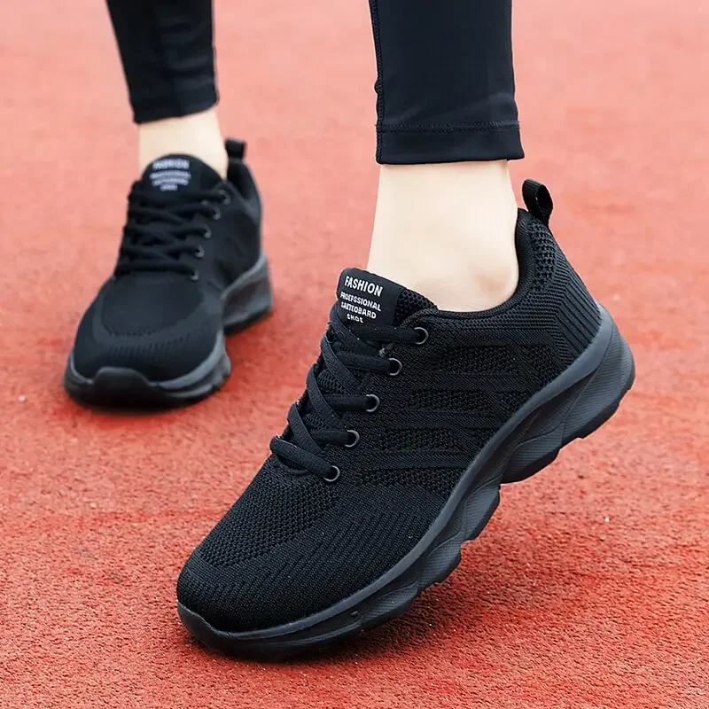 Woman Sneakers Casual Shoes 2023 New Breathable Walking Mesh Lace Up Flat Vulcanized Shoes Women Tenis Running Shoes for Women