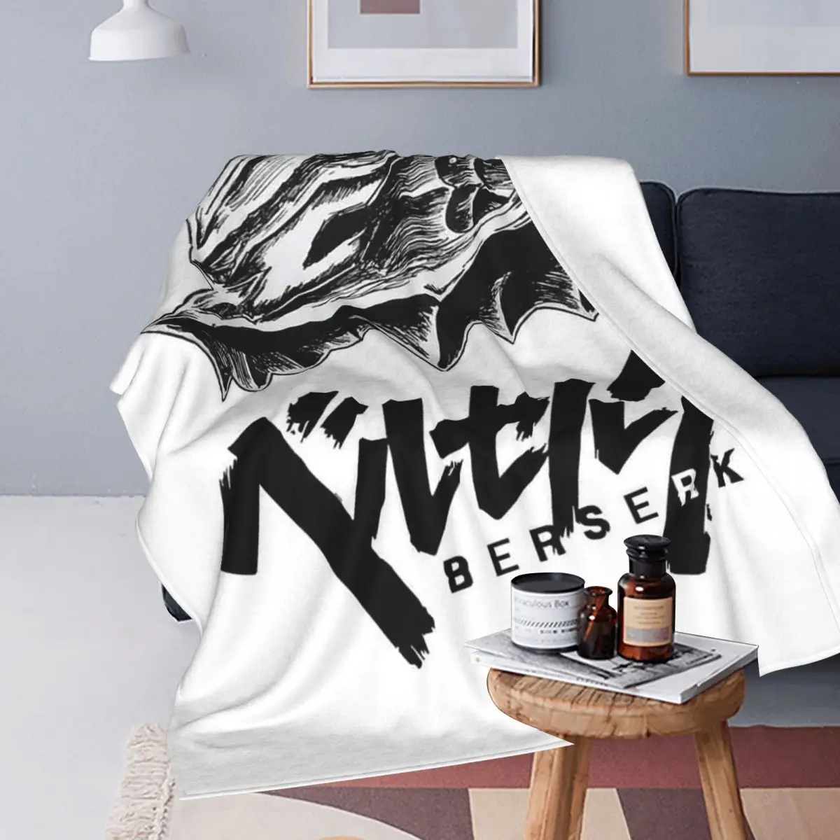 Berserk Sacrifice Mark Demon Sword And Magic Blankets Soft Warm Flannel Throw Blanket Bedspread for Bed Travel Home Couch
