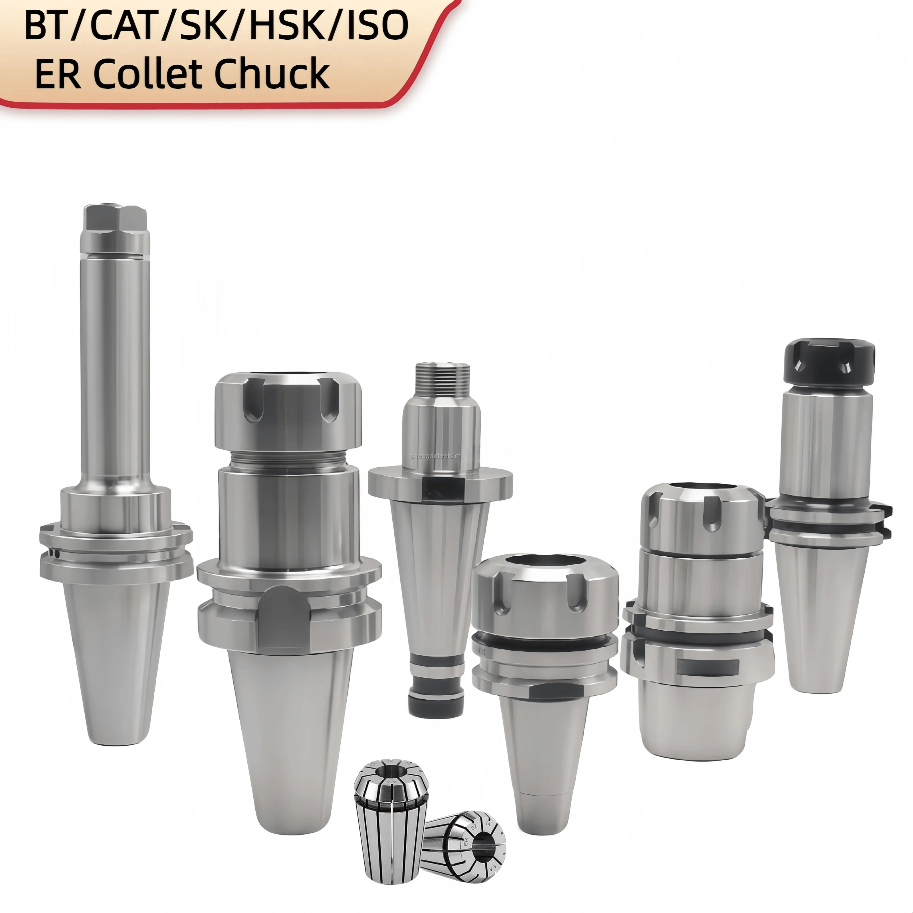 

Lathe Milling Collet Chuck BT SK HSK Tool Holder ER16 25 32 40 ER Collet Holder