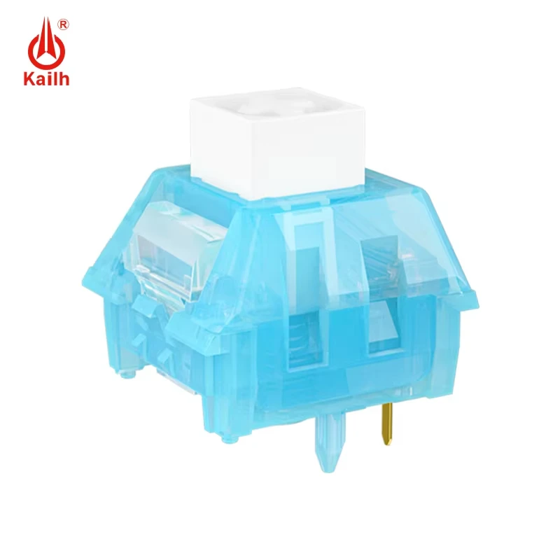 Kailh Arctic Fox Switches - Clicky Tátil 5 Pines 63g RGB, Guía de Luz Interruptores de Teclado Mecánico Compatible con MX