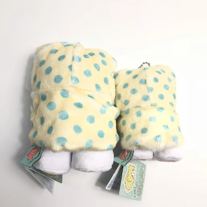 Sanrio Marumofubiyori Beer Knuffels Sleutelhanger Moppu beer Cartoon Kuromi Gevulde Pluche portemonnee tas Rugzak Hanger Geschenken