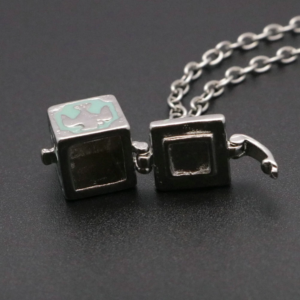 

Square Ashes Pendant Chain Memorial Gifts Keepsake Necklaces Heart Shaped Openable Waterproof Copper Pendant Vase Home Decor