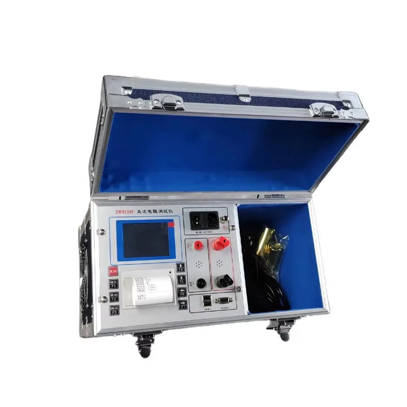100KΩ Auto Range Transformer DC Resistance Tester ZW8110 AC DC   Winding Resistance Ohmmeter With Micro Printer Laboratory E