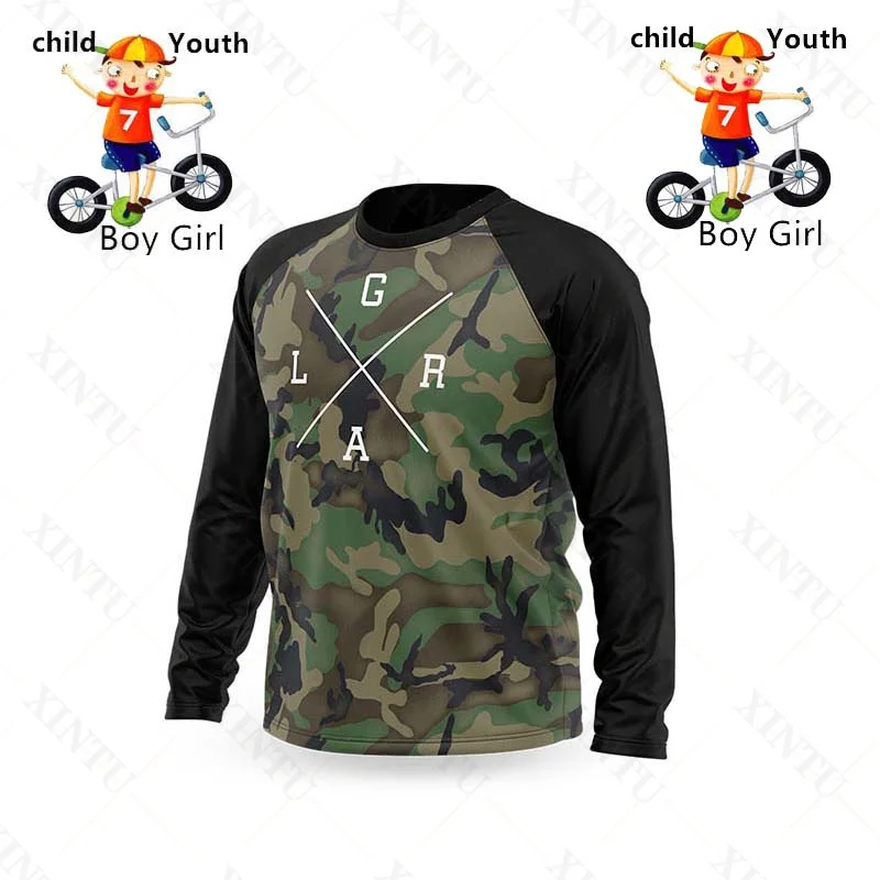 Loose Rider Youth Jersey Motocross Kids Jersey ATV Racing Sportswear BMX Enduro Mountain Bike Breathable Boys Girls Shirts