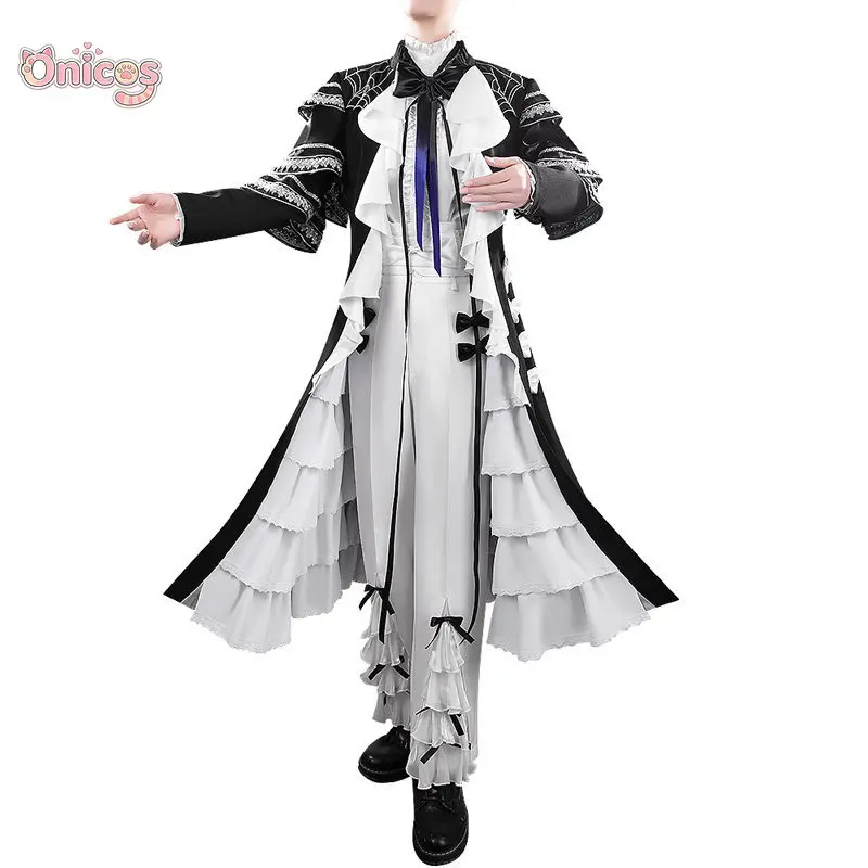 

Vtuber Milan Kestrel Cosplay Costume Retro Gothic style deacon dress Onicos