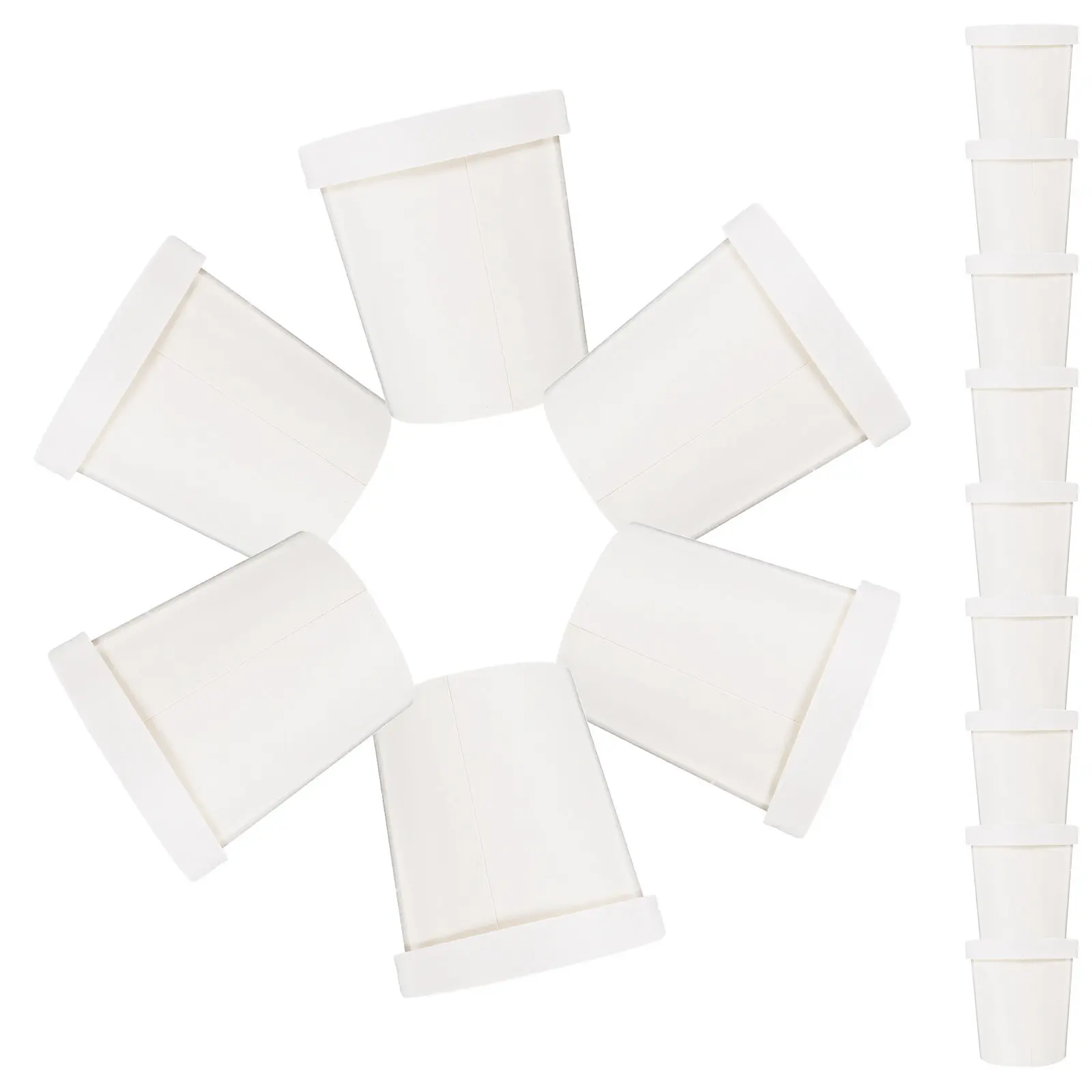 

1Set Disposable Soup Containers with Lids for Takeout Soup Rice Yogurt Ice Cream Dessert Salad Sauce Storage Food Packing Bowls