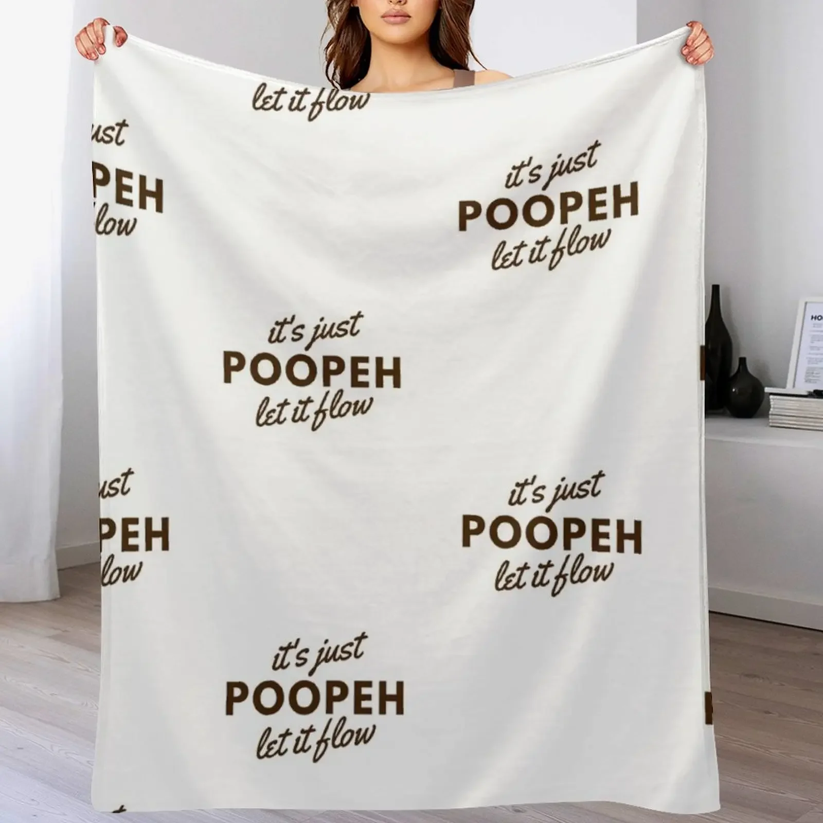 

Poopeh Throw Blanket Soft Warm Blanket Gift for Grandparents