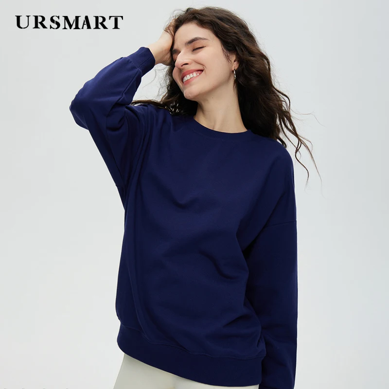 

women's cropped pull over hoodies drop shoulder loose cotton women's hoodies set