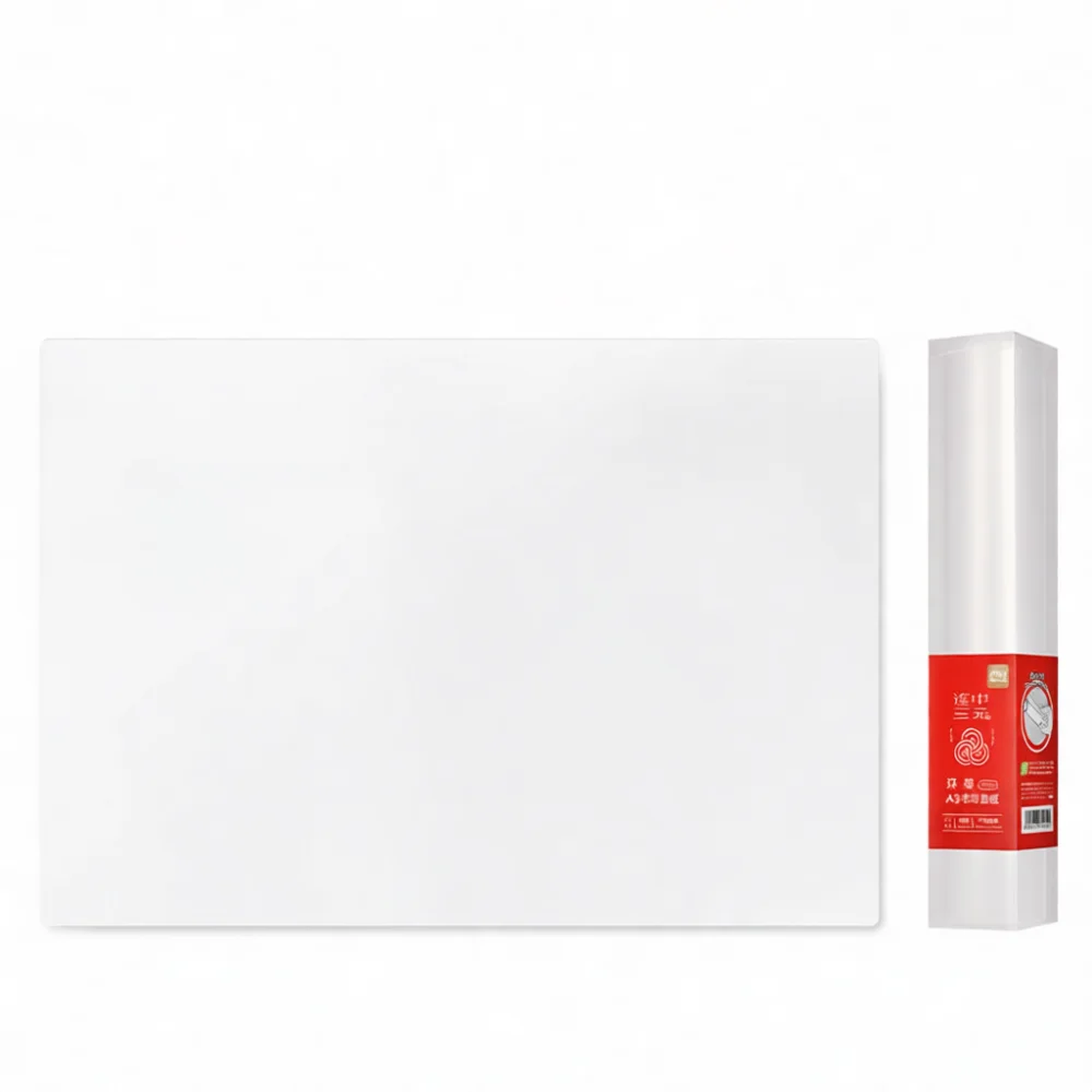 Deli Writing Pad Desk Mat Transparent Stationery Board A4 A3 For Student School Exam Office Work Protection Sheet