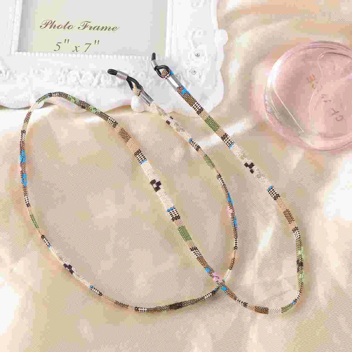

Decor Glasses Chain Non Eyeglasses Holder Cotton String for Woman Lady Female Yellow Stylish Quality Strong Strap