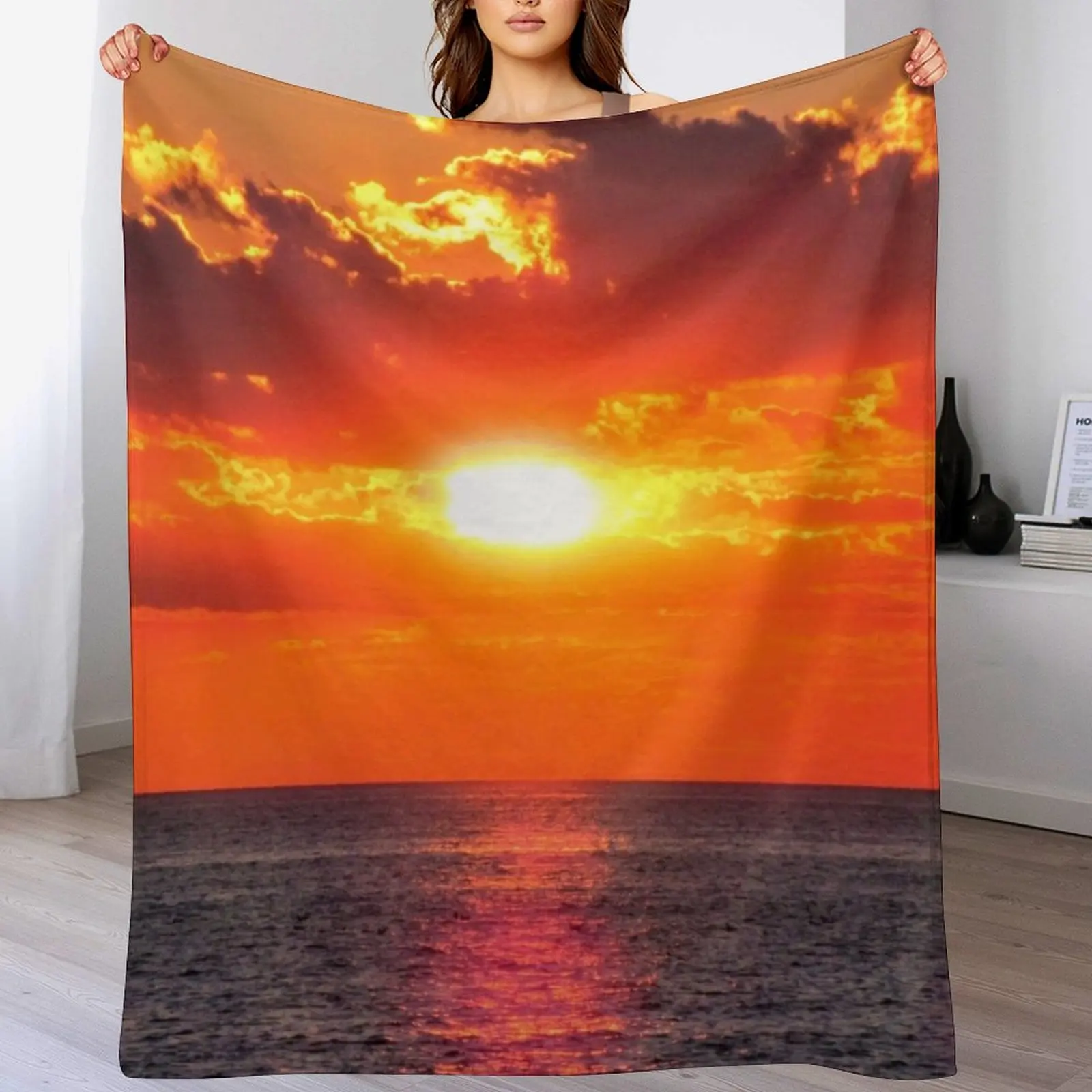 

Lake Huron Sunset Throw Blanket