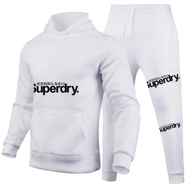 Fashion and leisureMenWomen 2PcsSets Sweatshirt Hoodies Pants 2024 Male Gyms Fitness Tops Joggers Sportswear Tracksuits