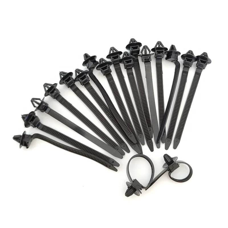 20Pcs Car Nylon Tie Wrap Cable Fastening Clips for Subaru Forester XV Mitsubishi Asx Outlander Honda Civic Mazda 2 SIZE 96*5mm