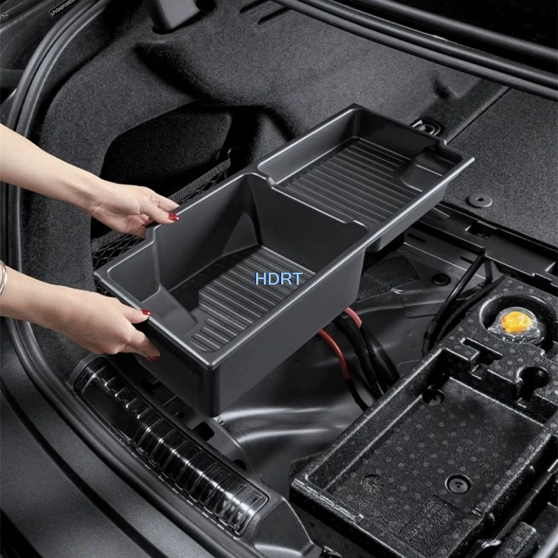 

For Audi A5L 2025 + Rear Trunk Storage Box Car Style Tail Boot Cargo Container Organizer Cover Protector Decoration Accessories