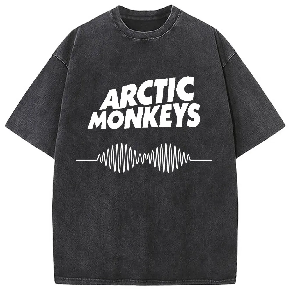 S-5XL  Retro Rock Arctic Monkeys Music Album Graphic Cotton T Shirt for Men Tees Women Tops Hiphop Streetwear Unisex Clothing