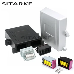 1 Set 24 Pin 48 Pin ECU Shell Aluminum Enclosure Box With Auto Connector Plug Car On-Board Controller Panel Circuit Board Socket