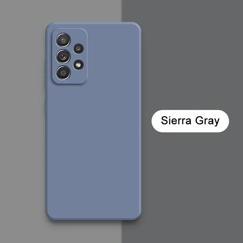 Жидкий силиконовый чехол для мобильного телефона Samsung Galaxy A22 4G A32 A42 A52 A52s A72 5G, задняя крышка, противоударный корпус, броня