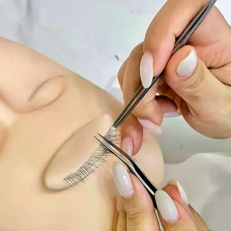 1 pz modello in silicone per pratica ciglia con estensioni ciglia realistiche, strumento riutilizzabile per l'estensione delle ciglia