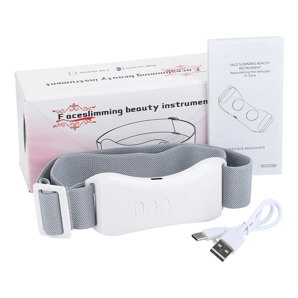 EMS Double Chin V Shape Lift Device Micro Current Facial Lifting Massager Face Slimming Vibration Face Lift Device Skin Care